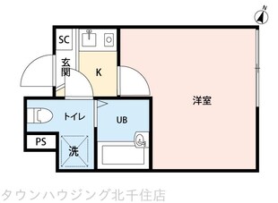 Reberty北千住(リバティキタセンジュ)の物件間取画像